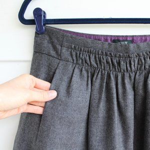 J. Crew SIZE 2 Lined Wool Mini A-line Skirt